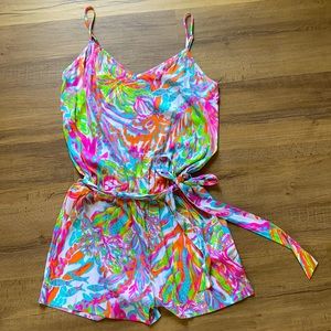 Lilly Pulitzer Deanna Romper scuba size Medium